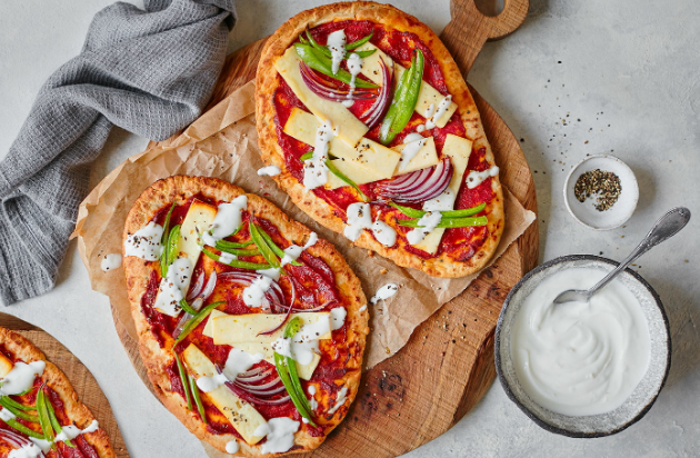 вегетарианская пицца наан