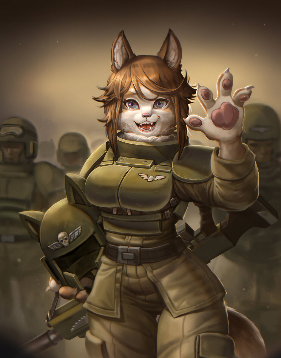 Кошка-жена или кошка-муж мира warhammer 40000. 