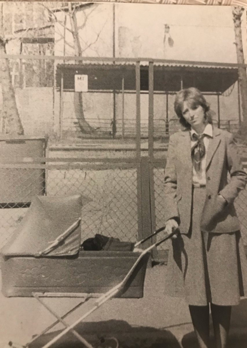 Я с сыном на Чистых прудах. 1983 г.