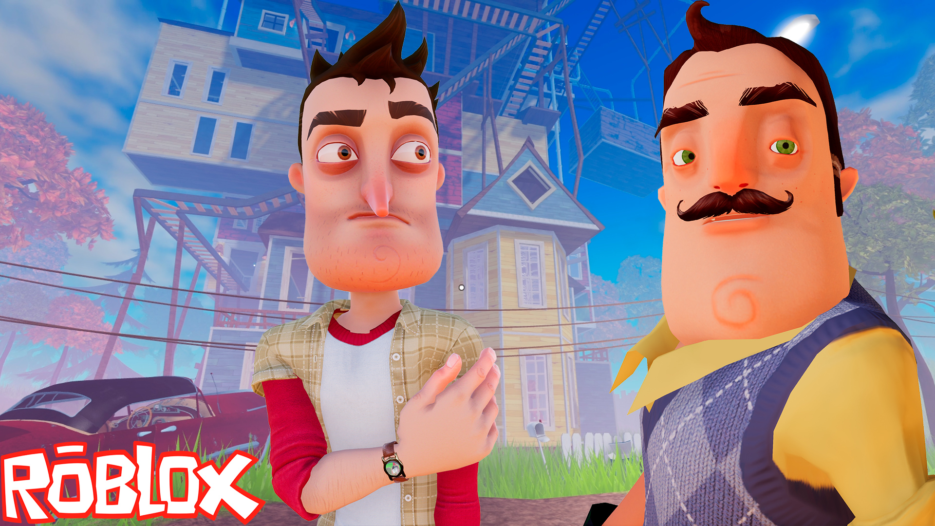 ШОУ ПРИВЕТ СОСЕД!МЕНЯ ПОДСТАВИЛИ В РОБЛОКСЕ!ИГРА HELLO NEIGHBOR 2 В ROBLOX  ПРОХОЖДЕНИЕ НА РУССКОМ!