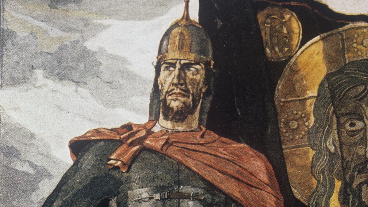    Репродукция картины "Александр Невский". Центральная часть триптиха© РИА Новости / Валентин Шияновский