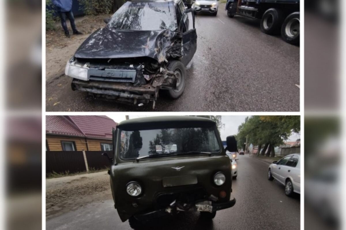    В Воронеже «буханка» врезалась в ВАЗ: оба водителя пострадали