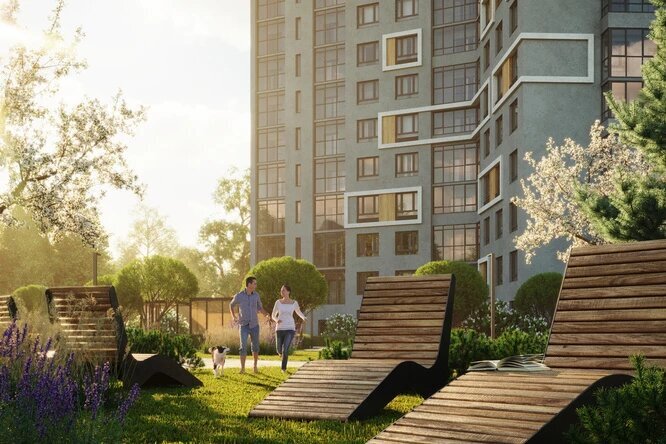 Концепция жилого квартала BOTANIKA GREEN HOUSE посвящена единению с природой