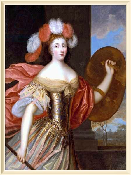 Портрет Олимпии Манчини (1638-1708), графини Суассон в ​​образе Афины работы Шарля Бобрена, (1604-1692). Масло на холсте. Национальный музей Стокгольма