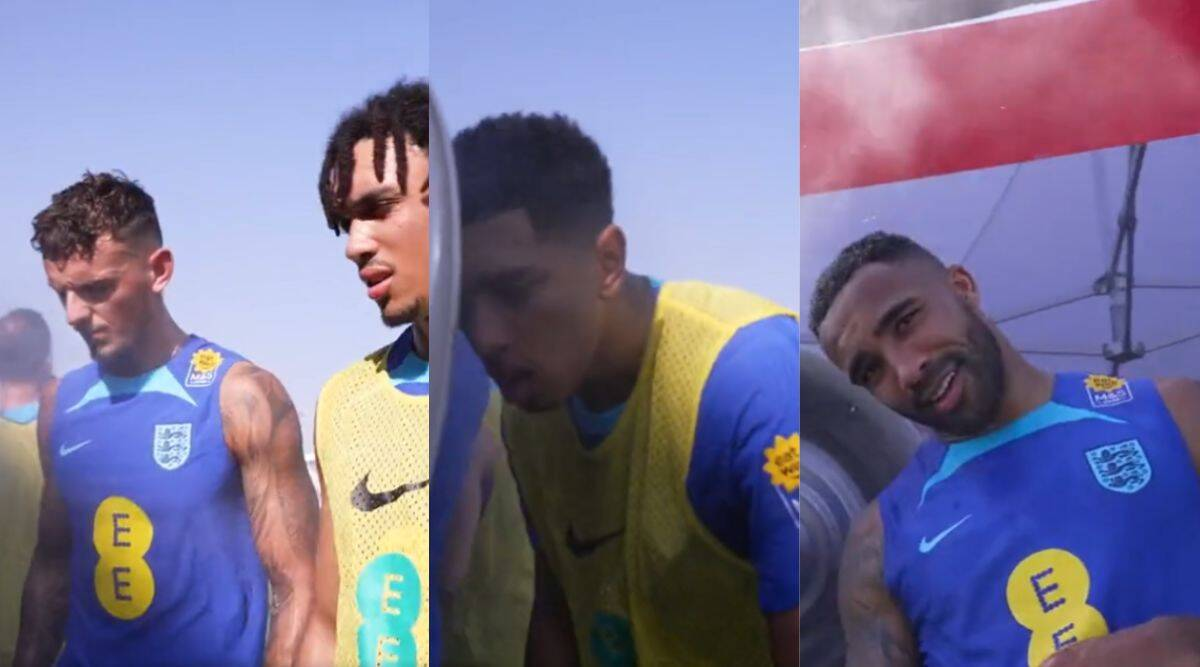 Тренировка сборной Англии по футболу