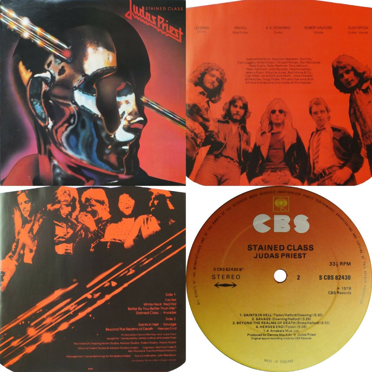 Обложка альбома группы Judas Priest «Stained Class». www.discogs.com