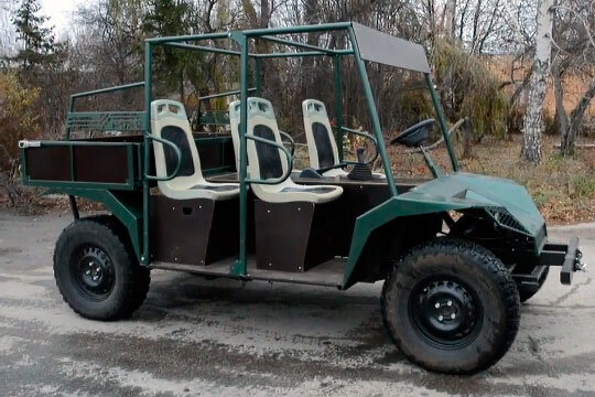 Самодельный авто 4x4 с двигателем от мотоблока