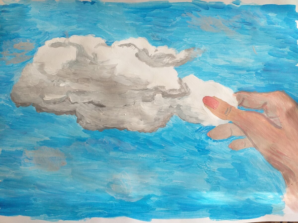 Рисунок акриловыми красками