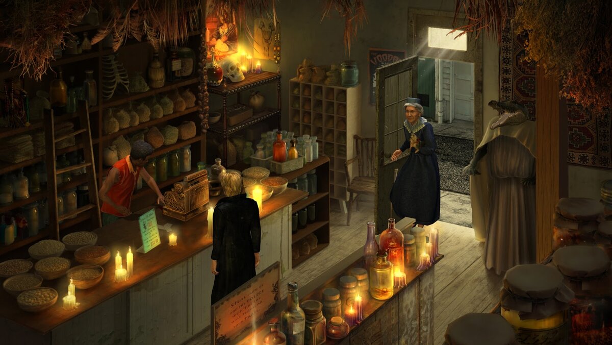 Сцена из древней игры “Gabriel Knight: Sins of the Fathers” компании Sierra On-Line