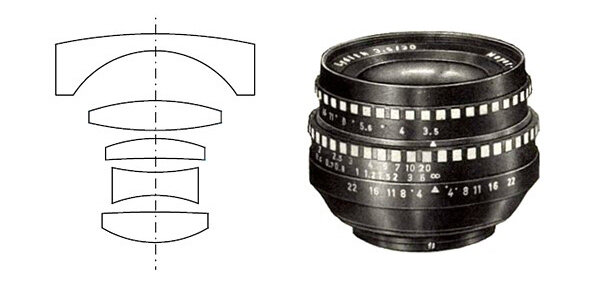 
Оригинальный объектив Lydith F3.5 1964 года и его оптическая конструкция