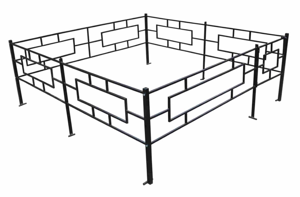Оградки на кладбище фото. Кованые ограды от Креатив Металл