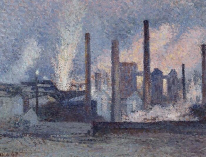 Maximilien Luce. Aciéries près de Charleroi. 1897.