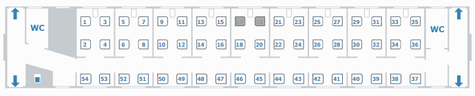 Сидячие места в поезде ржд схема мест