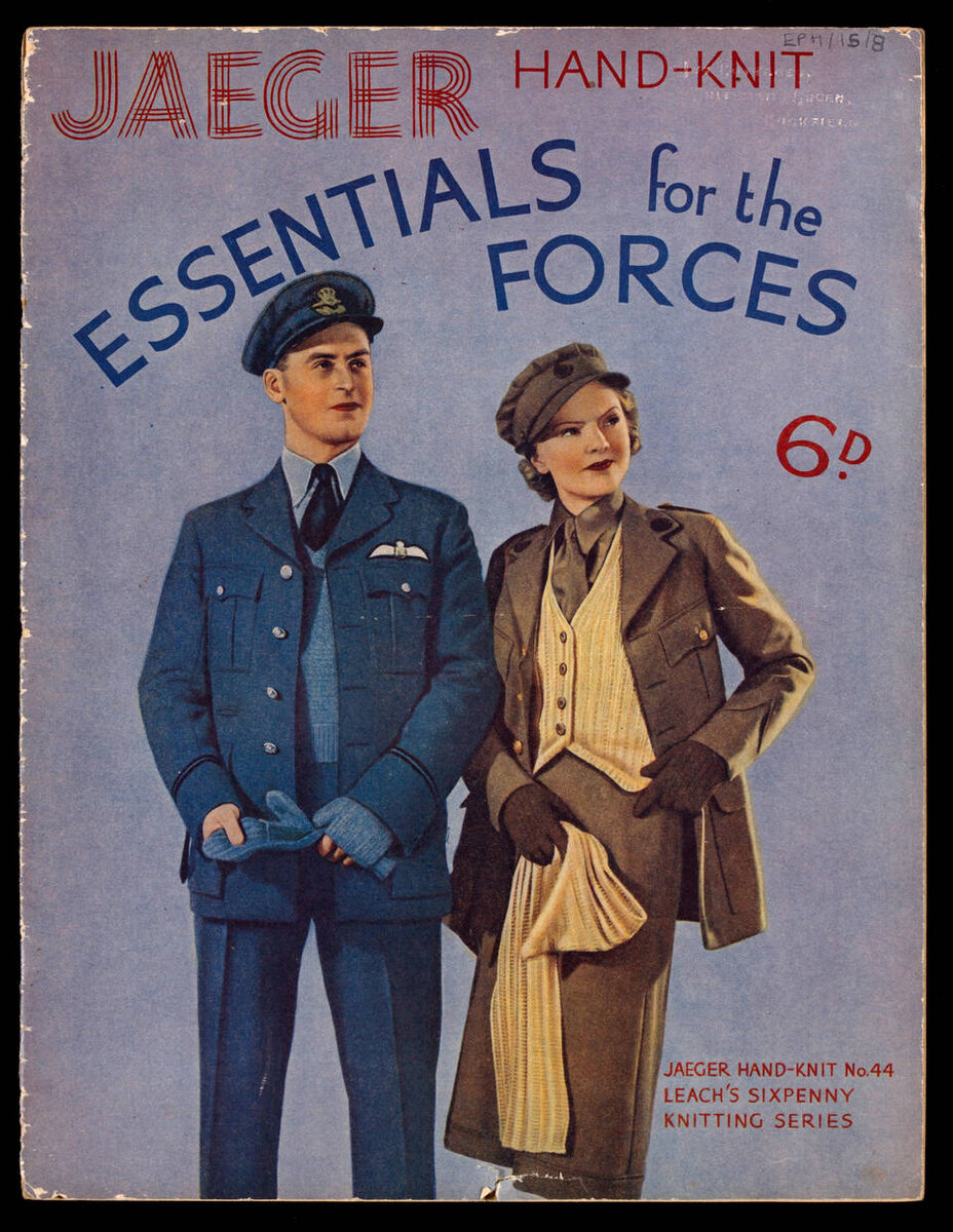 Обложка журнала 1940-го года со схемами для вязания