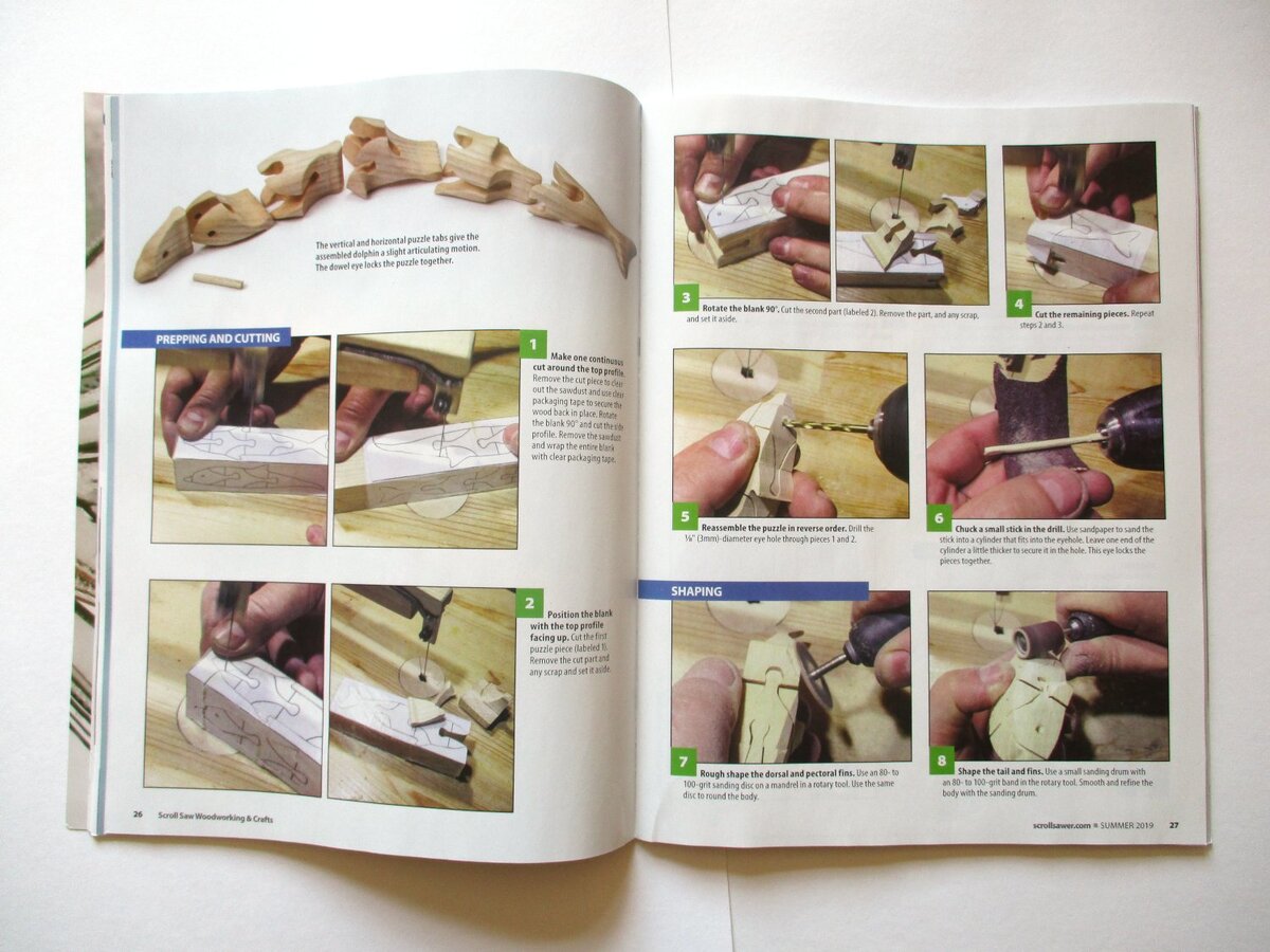 Моя статья в журнале о выпиливании. Фото автора