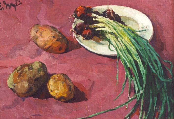 Картофель и лук. Художник Е.В. Зуев. Фото: ГМИИ РТ