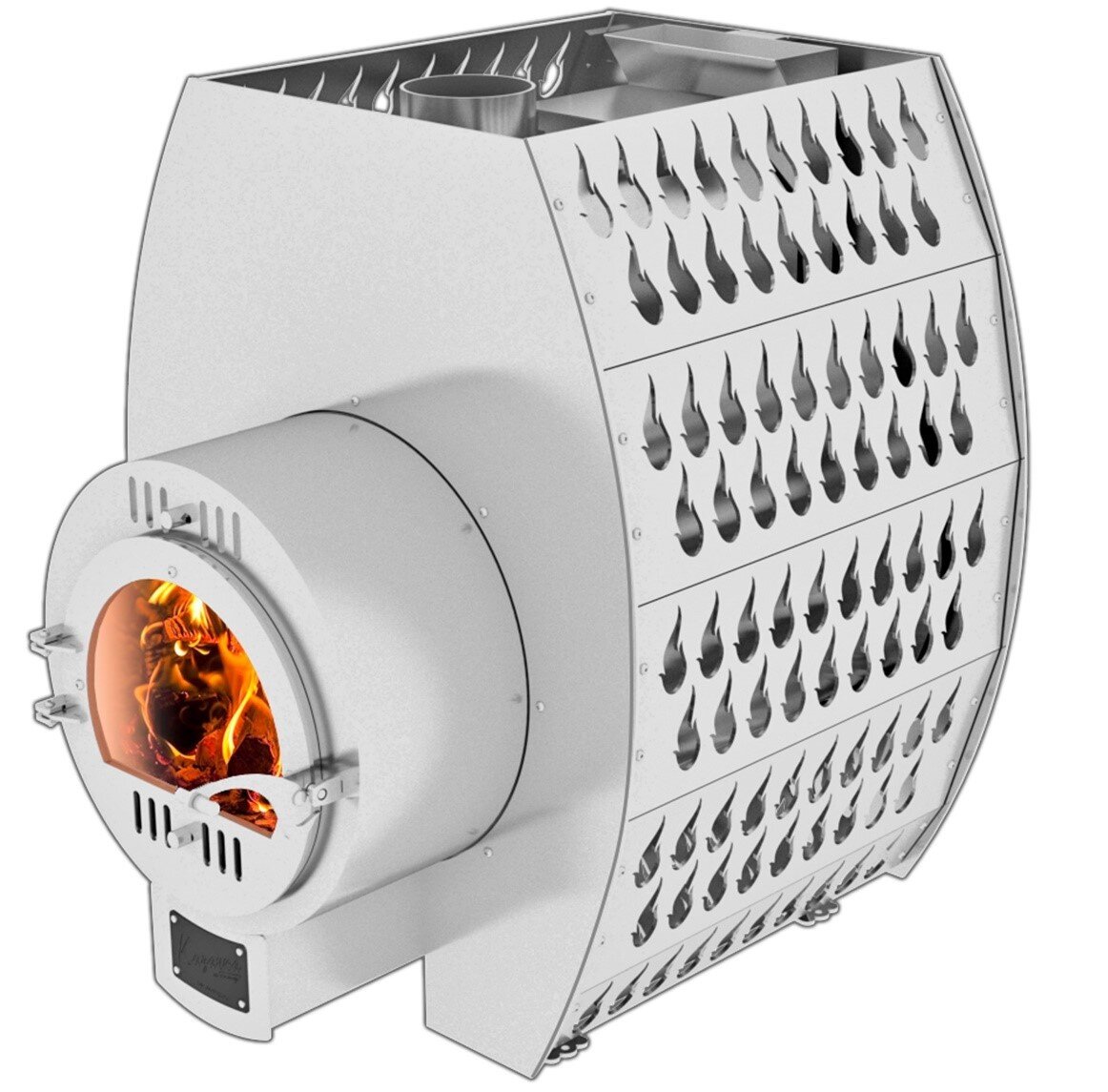 Печь Казачка Твердыня с парогенератором