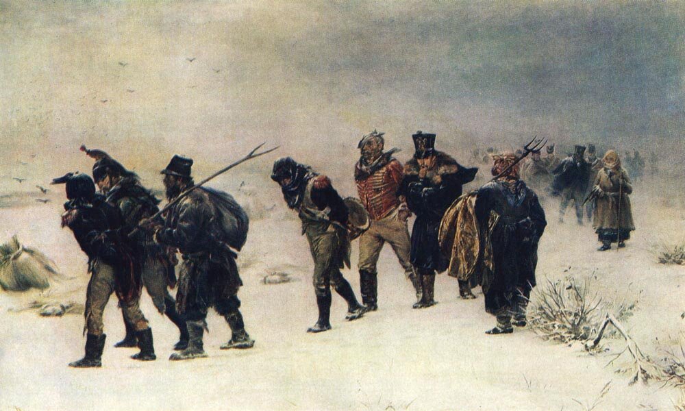 Илларион Прянишников. ''Французы в 1812 году, плененные партизанами''