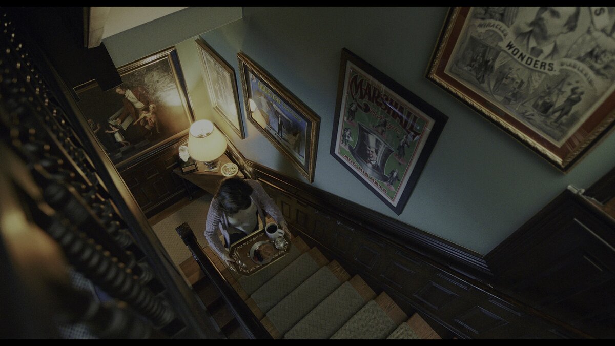 Деревянная лестница.