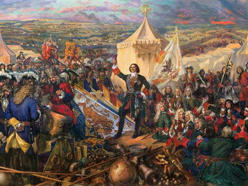Петр Первый. День Полтавской битвы. 27 Июня 1709 года .