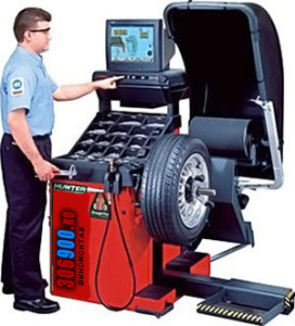 Вот так выглядит балансировка колес.