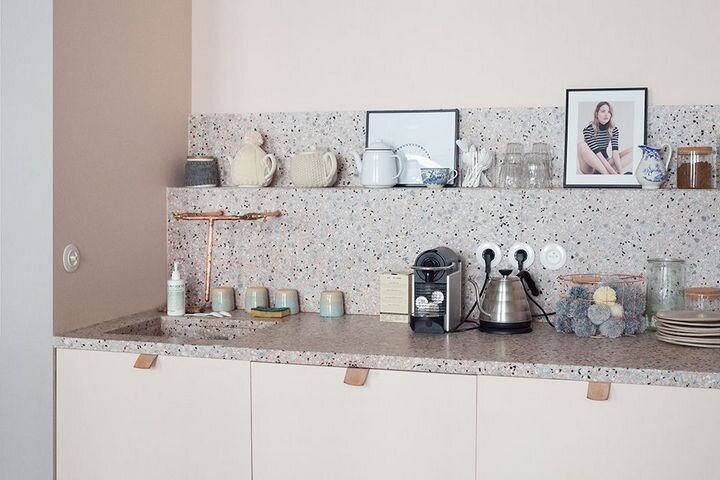 Столешница и фартук терраццо