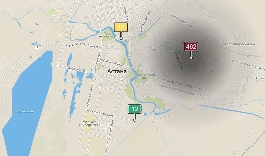 Омск астана карта