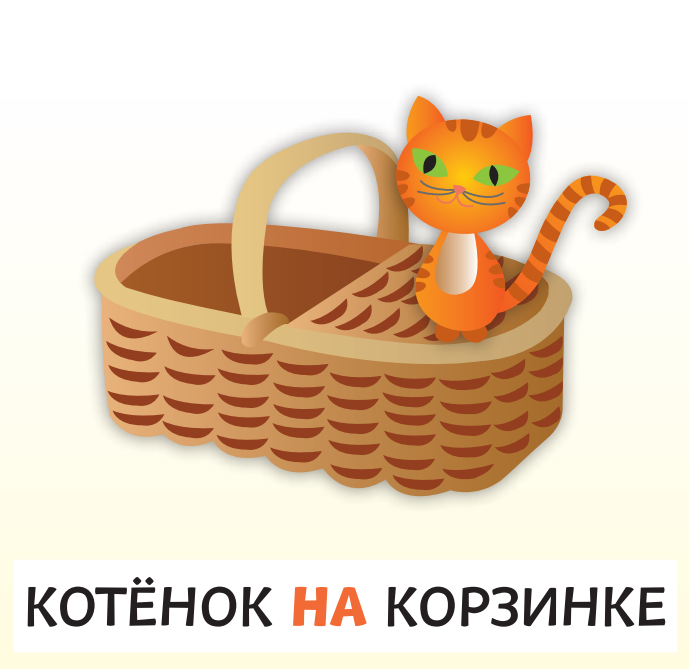 Где котёнок?  НА КОРЗИНКЕ!