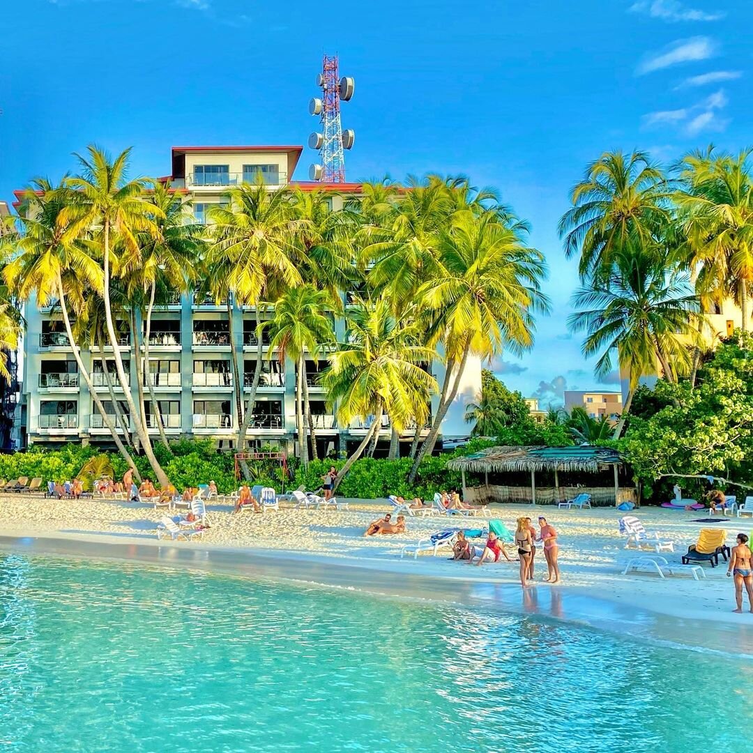 бикини пляж на острове Маафуши