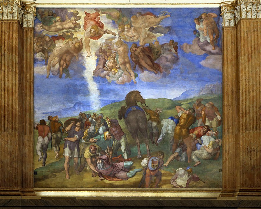 4. Обращение святого Павла, Микеланджело