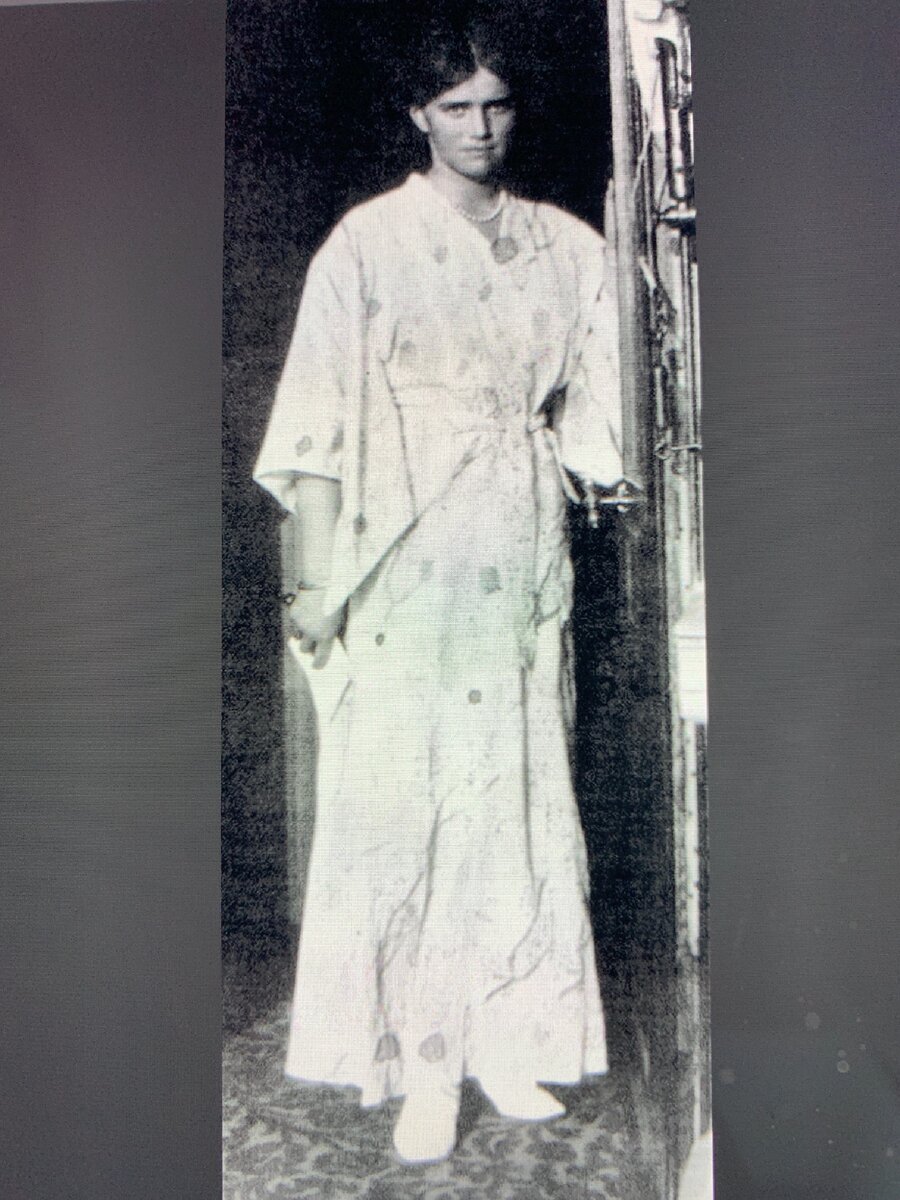 Великая Княжна Мария Николаевна в японском кимоно. 