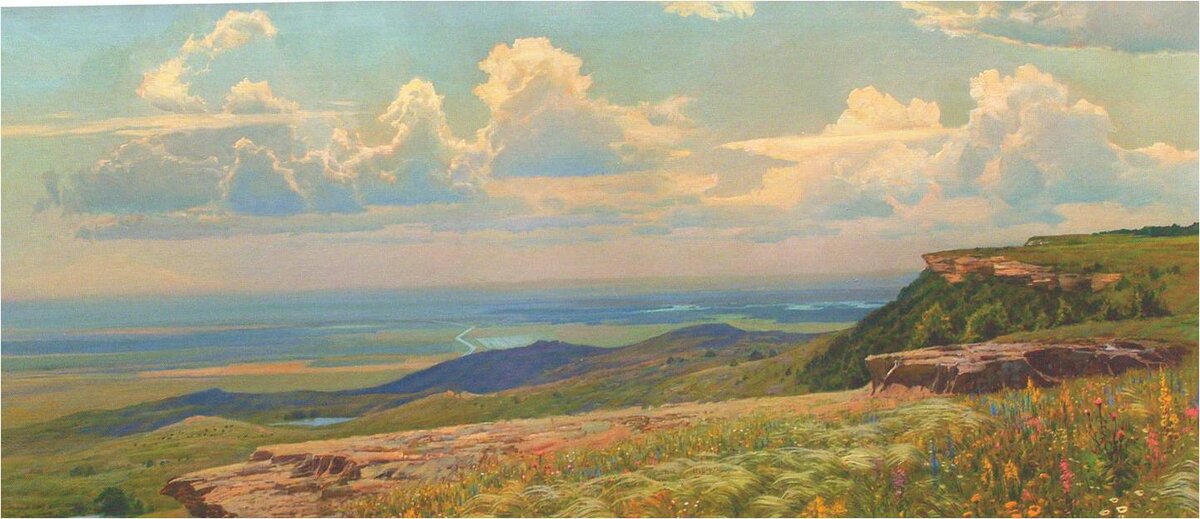 Картина П. Гречишкина "На Стрижаменте", 2001 г. (из открытых источников)