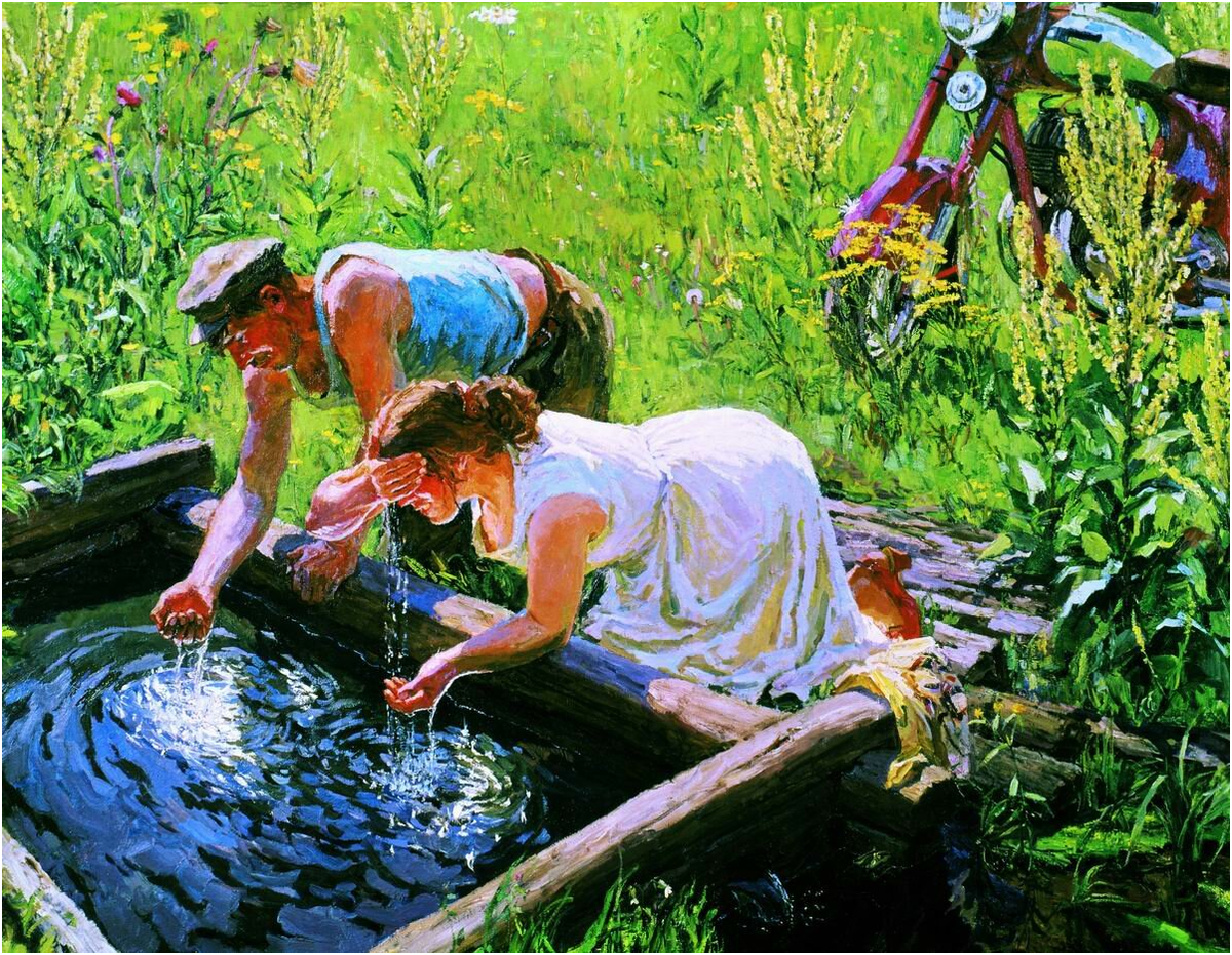 как приятно путнику в жаркий июльский полдень