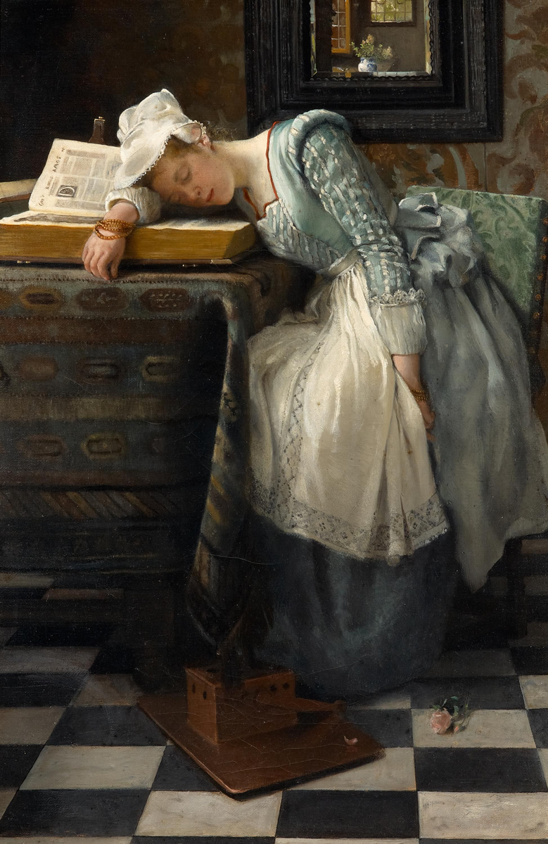 Английская художница Laura Theresa Alma-Tadema (1852-1909),  в девичестве Epps,вторая супруга художника Sir Lawrence Alma-Tadema (1836-1912), Нидерла́нды