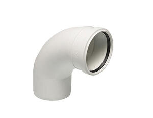 Для малошумной канализации характерны фитинги с плавными изгибами (картинка с promstok.com)