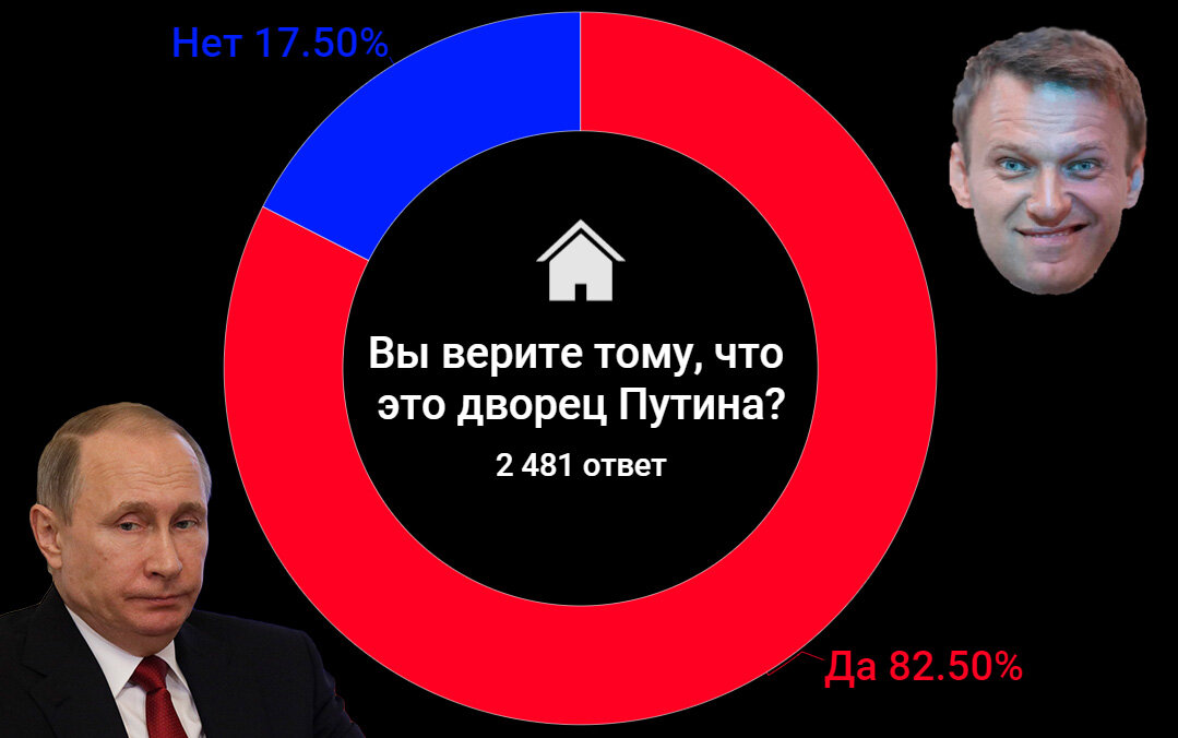 82,5 % поверили расследованию Навального. Результаты опроса читателей моего Дзена