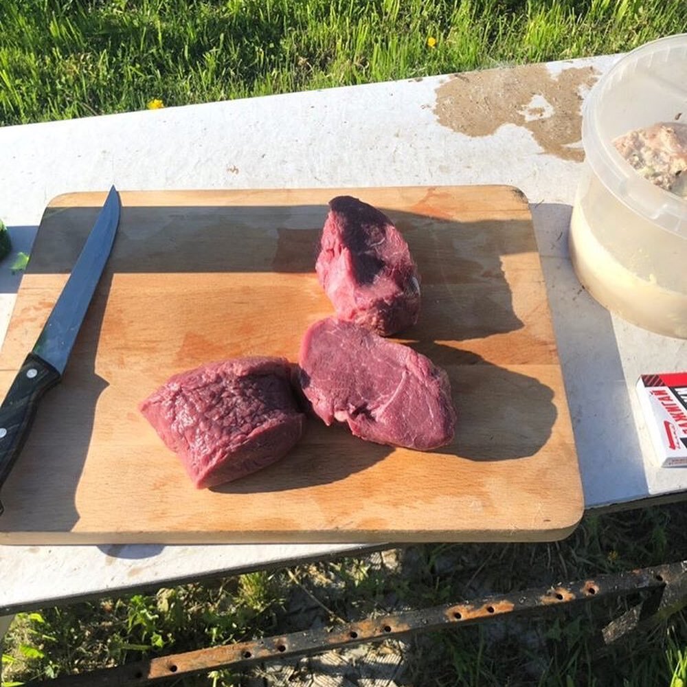 Процес приготовления стейков на Вулканической плите VasilevGrill