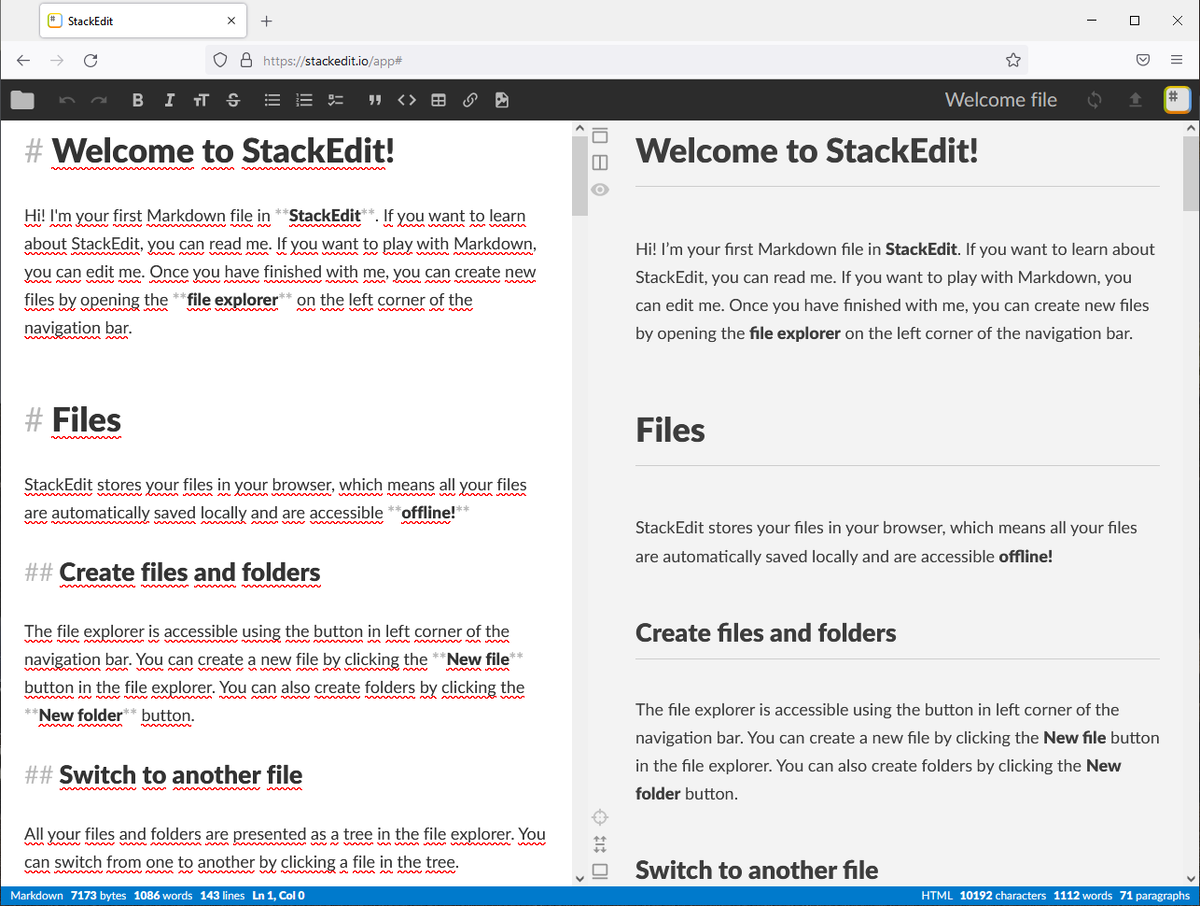 Примеры разметки на языке Markdown