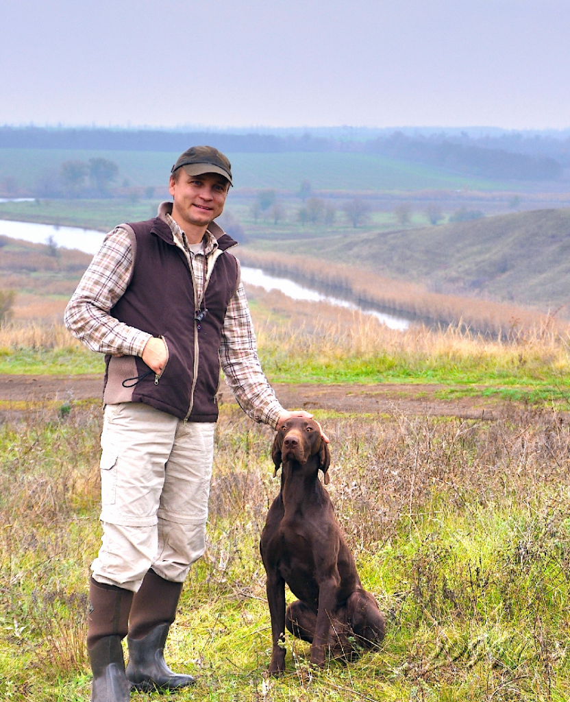 Автор статьи — владелец питомника курцхааров — Денис Полунин