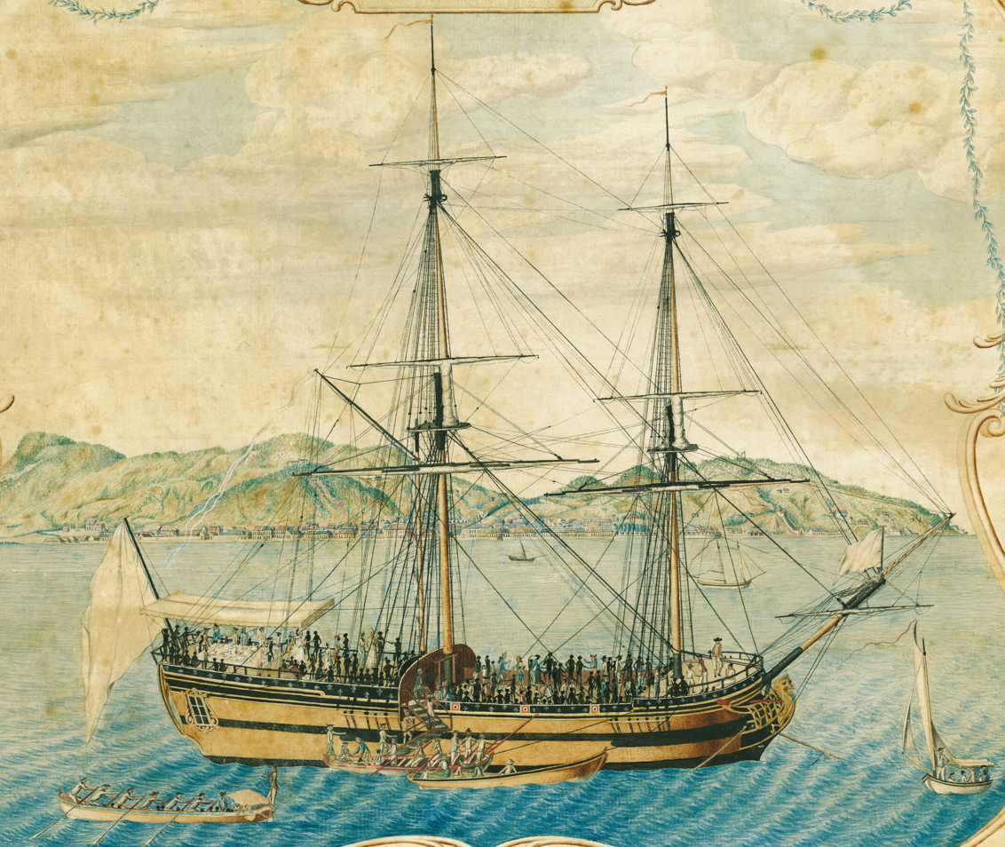 Marie Séraphique (Мари-Серафик) на якорной стоянке возле Франсе-Кап на о. Сан-Доминго 