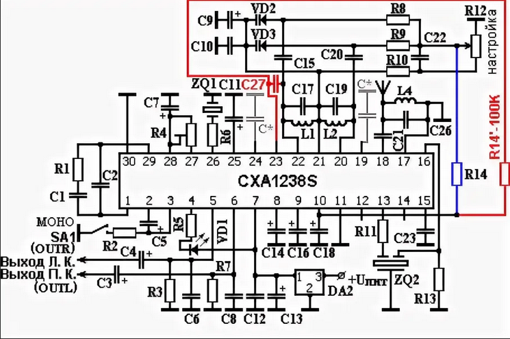 Lc7265 цифровая шкала для укв fm приемника lb3500 схема