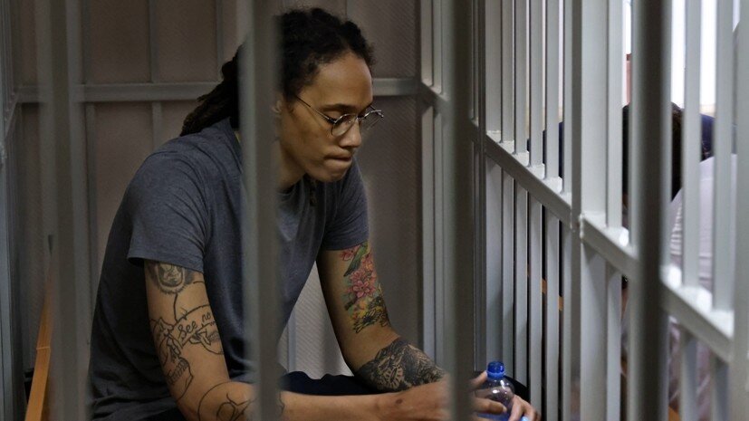     Американская баскетболистка Бриттни Грайнер РИА Новости Антон Новодережкин