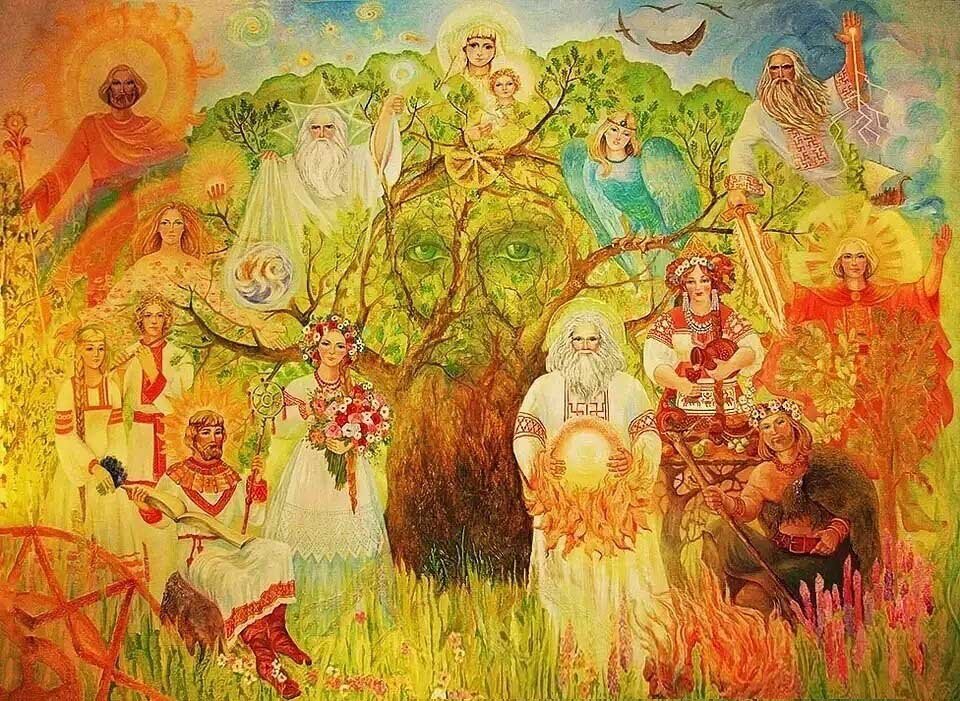 Славянская Сварга. Род богов у Ирийского древа.