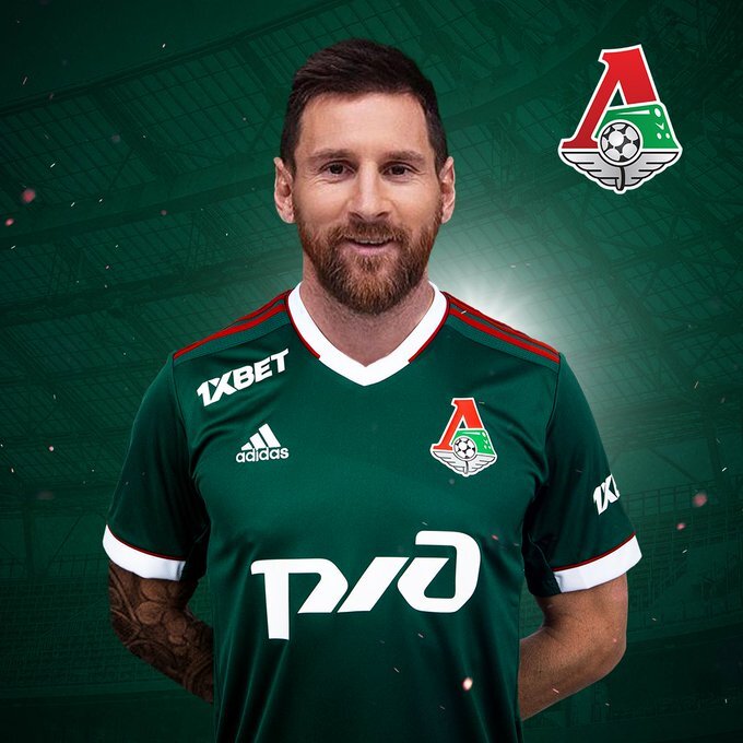 "Локомотив" приглашает Месси. В шутку. Фото - ФК "Локомотив".