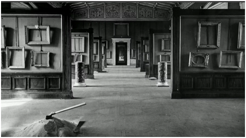 Зал Эрмитажа во время ВОВ