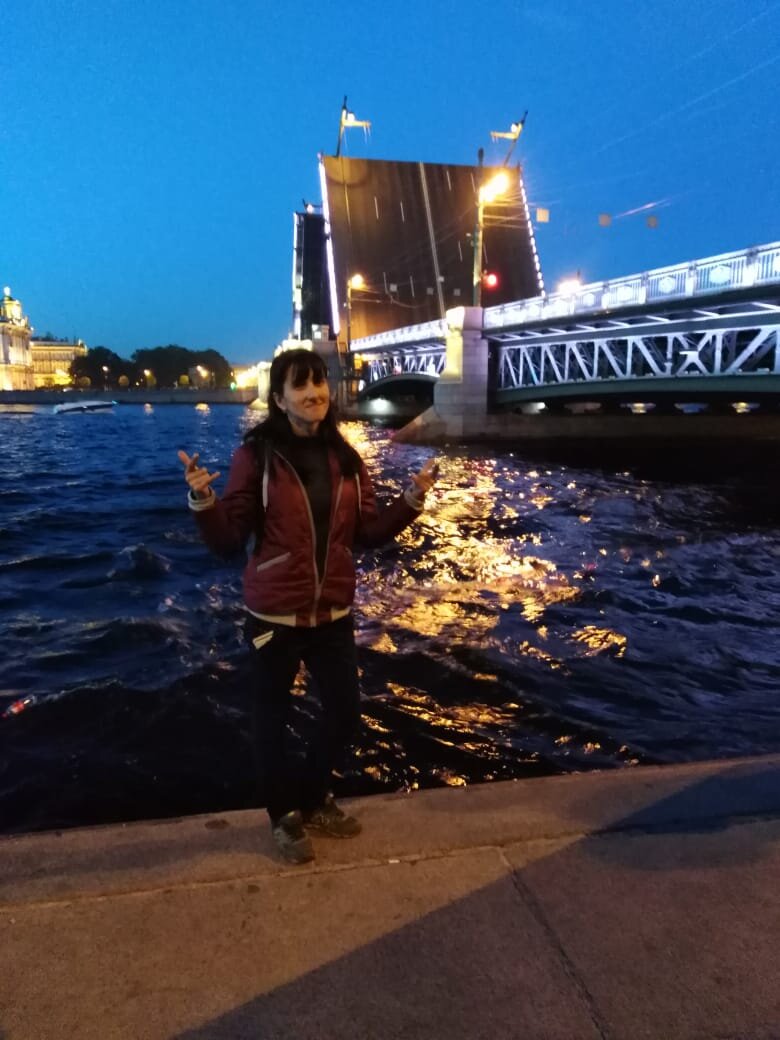 Разведение Дворцового моста. 