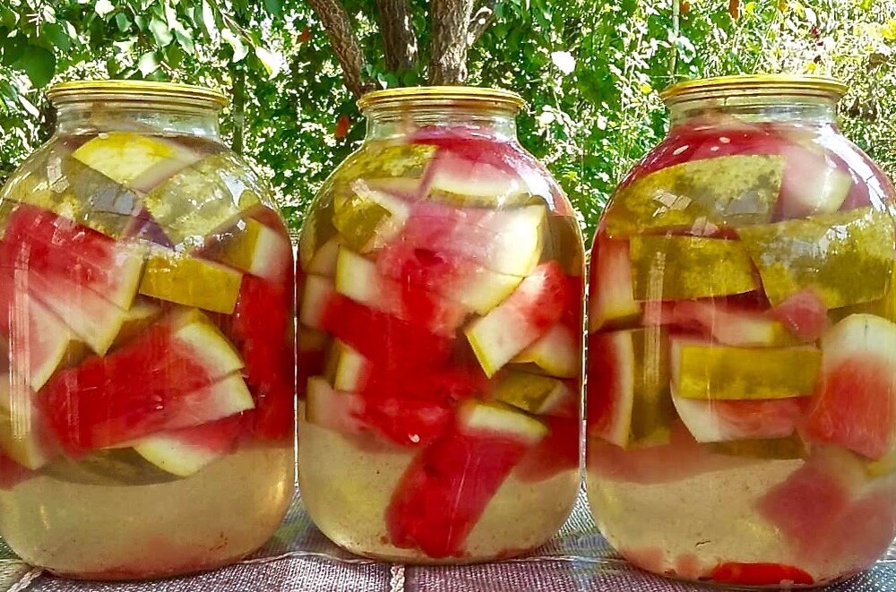 Арбуза консервированные на зиму.