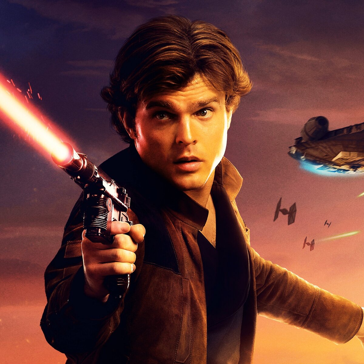 Молодой Хан Соло в своем фильме