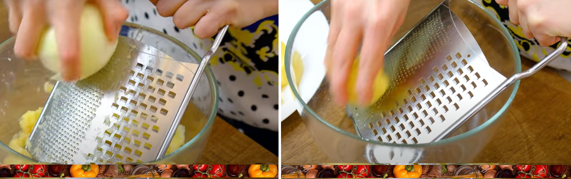 Натирать овощи лучше на терке.Получится вкуснее, чем в блендере