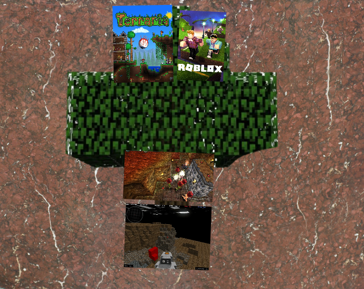 Вверху игры "братья" майнкрафт